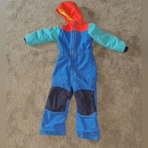 Lands' End Red, Yellow, Blue Kids' Size 6 Snow Suit